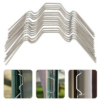50 Pcs W Shaped Glazing Clips Green House Wire for Greenhouse Panels