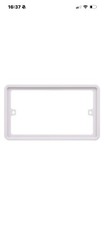 Schneider Electric - Lisse White Moulded, Double Socket Surround, 2 Gangs 