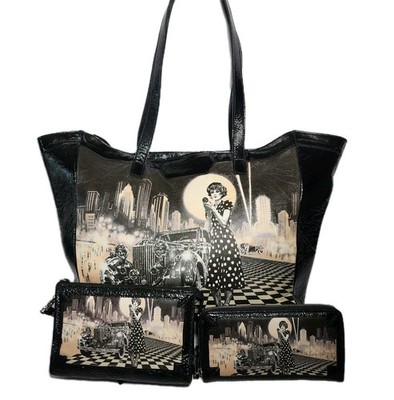 ICON LOS ANGELES ART DECO GREAT GADSBY STARY NIGHT ROLLS ROYCE BIG CITY HANDBAG