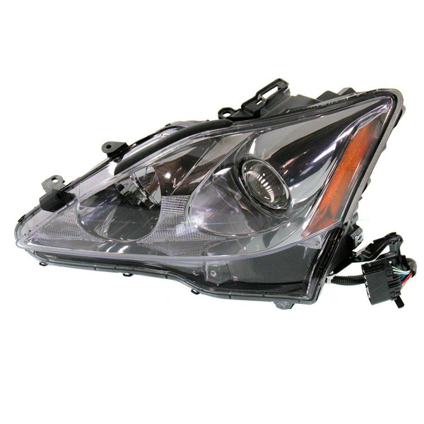 For 09-10 IS250 IS350 Halogen Headlight Headlamp Head Light w/o Bulb Left Side