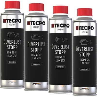4x 300 ml ÖL VERLUST STOP OIL LEAK STOP MOTORDICHTMITTEL ÖLVERLUST ÖLSTOP TECPO
