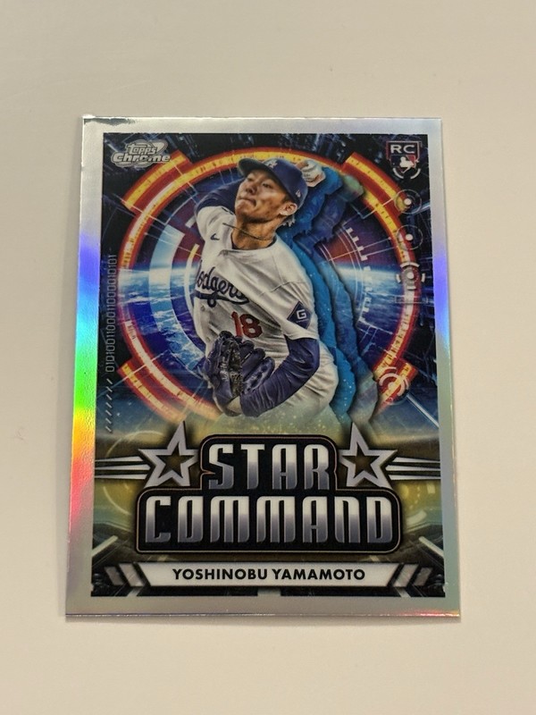 2024 Topps Cosmic Chrome - Star Command Yoshinobu Yamamoto #SC-9 (RC)