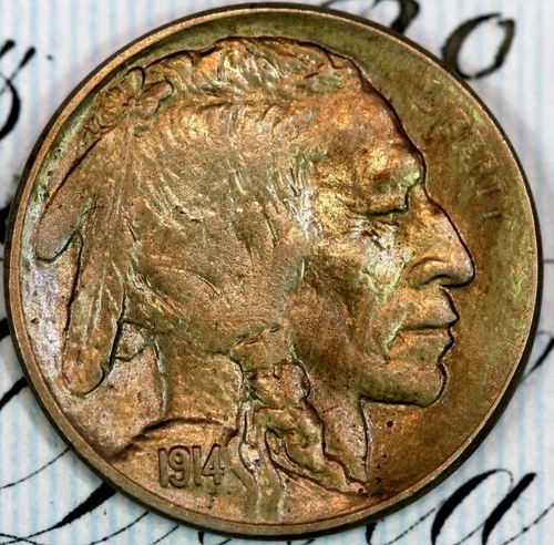 1914-P SUPERB+ GEM BU MS BUFFALO NICKEL D306 FROM MATTHEWS HOARD