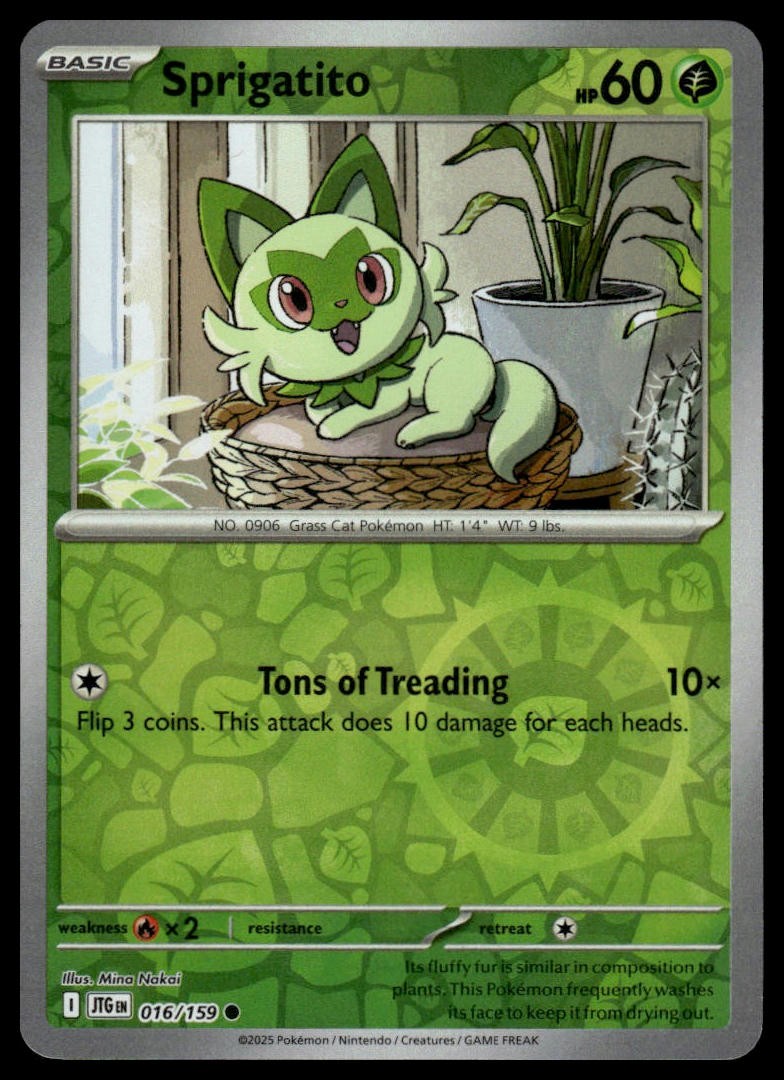 Sprigatito SV09: Journey Together #016/159 Reverse Holo NM