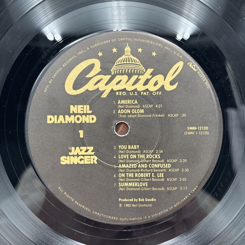 Neil Diamond The Jazz Singer Vinyl Record 1980 Capital SWAV-12120 Good Condition - Picture 13 of 15