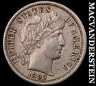 1893-O Barber Dime- Extra Fine+- Semi Key Better Date- No Reserve #J8940