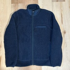 J. Crew Nordic Polartec Sherpa Fleece Deep Pile Jacket Zip Up Men's S