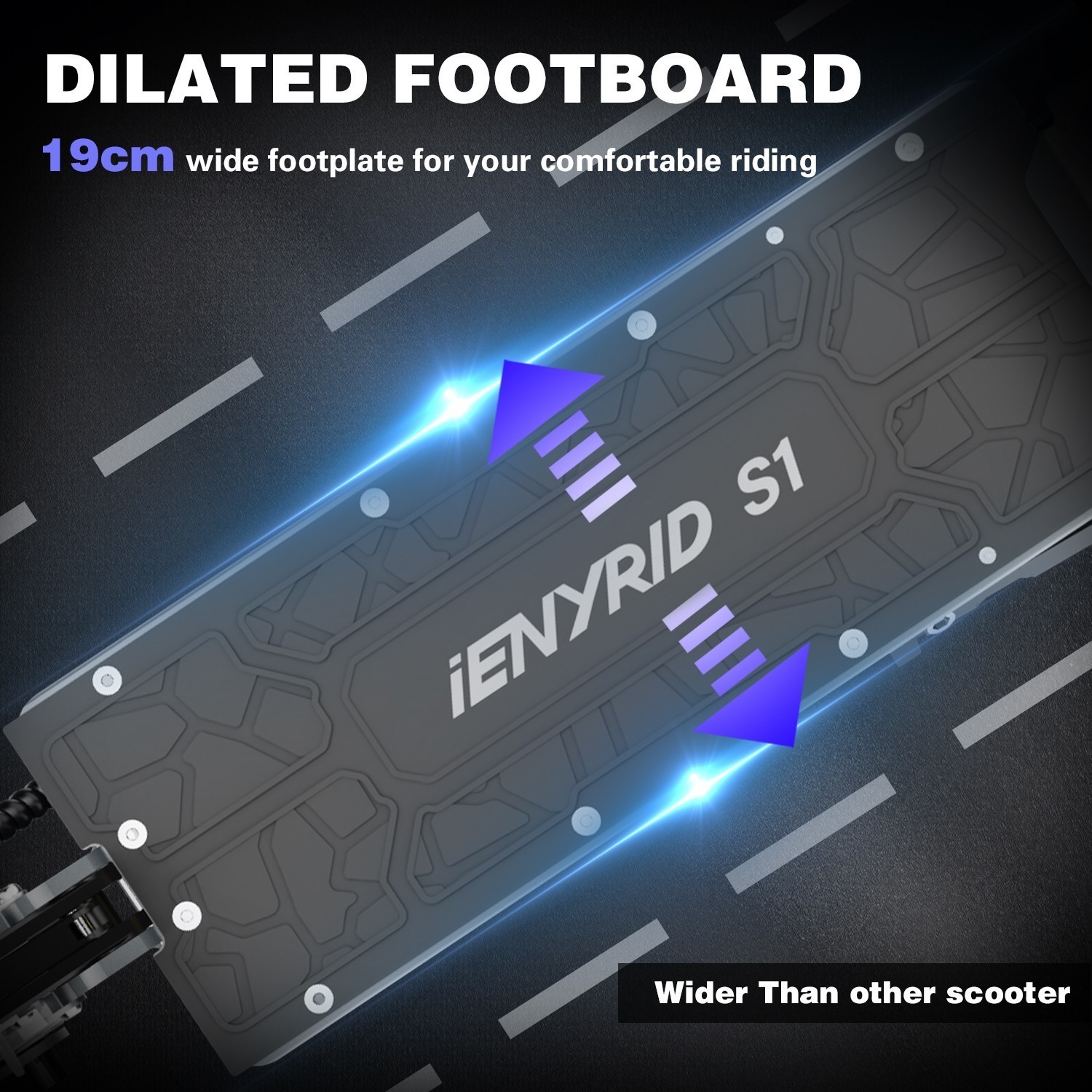 IENYRID S1 Electric Scooter 800W Motor 48V 15Ah  10" Folding Off-road EScooter