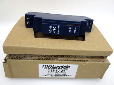 TDK-Lambda DSP10-24, Rail Power Supply, In 100-240Vac, Out 24VDC, 10W