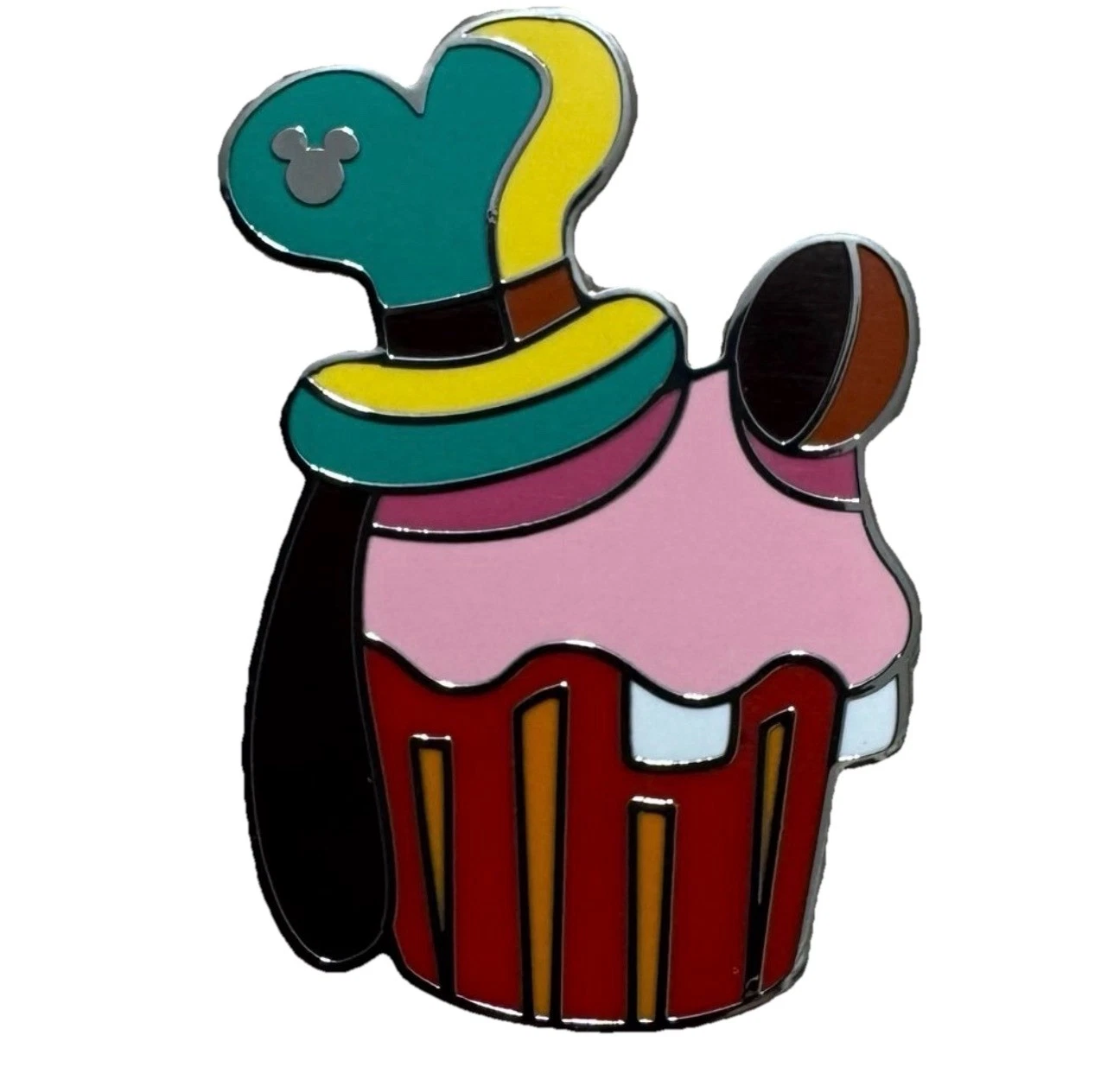 Goofy Cupcake Pin DLR 2025 Wave B Disneyland Resort NEW! Hidden Mickey Disney