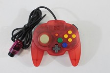Controlador Hori Pad Mini Nintendo 64 N64 Rojo Tropical Transparente OEM Japón Vendedor de EE. UU.