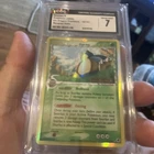 2006 POKEMON DRAGON FRONTIERS Stamped REVERSE HOLO #10 SNORLAX CGC 7 Delta