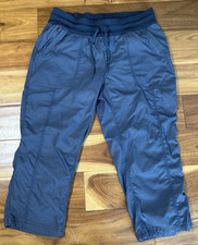 The North Face Aphrodite Capri 2.0 Pants Women's Large Navy Ruched Drawstring
