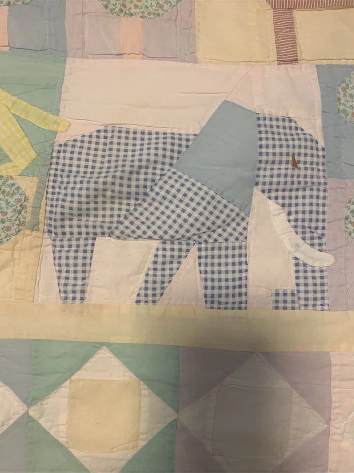 Colcha BoHo vintage bebê safári feita à mão 46 x 39"" - Imagem 2 de 4