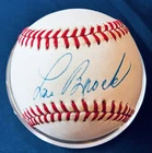 Lou Brock Autographed Rawlings Official National League Baseball