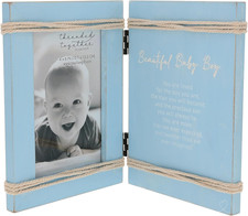 - Baby Boy - 4" X 6" Vertical Picture Photo Frame Baby Shower Sprinkle Gift Memo