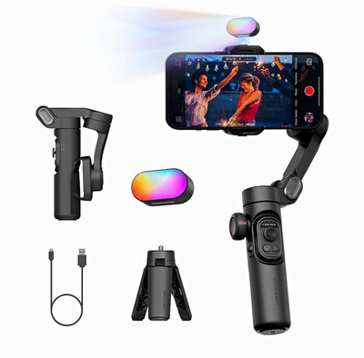 AOCHUAN Smart XE Smartphone Gimbal-Stabilisator mit magnetischem Licht, USB