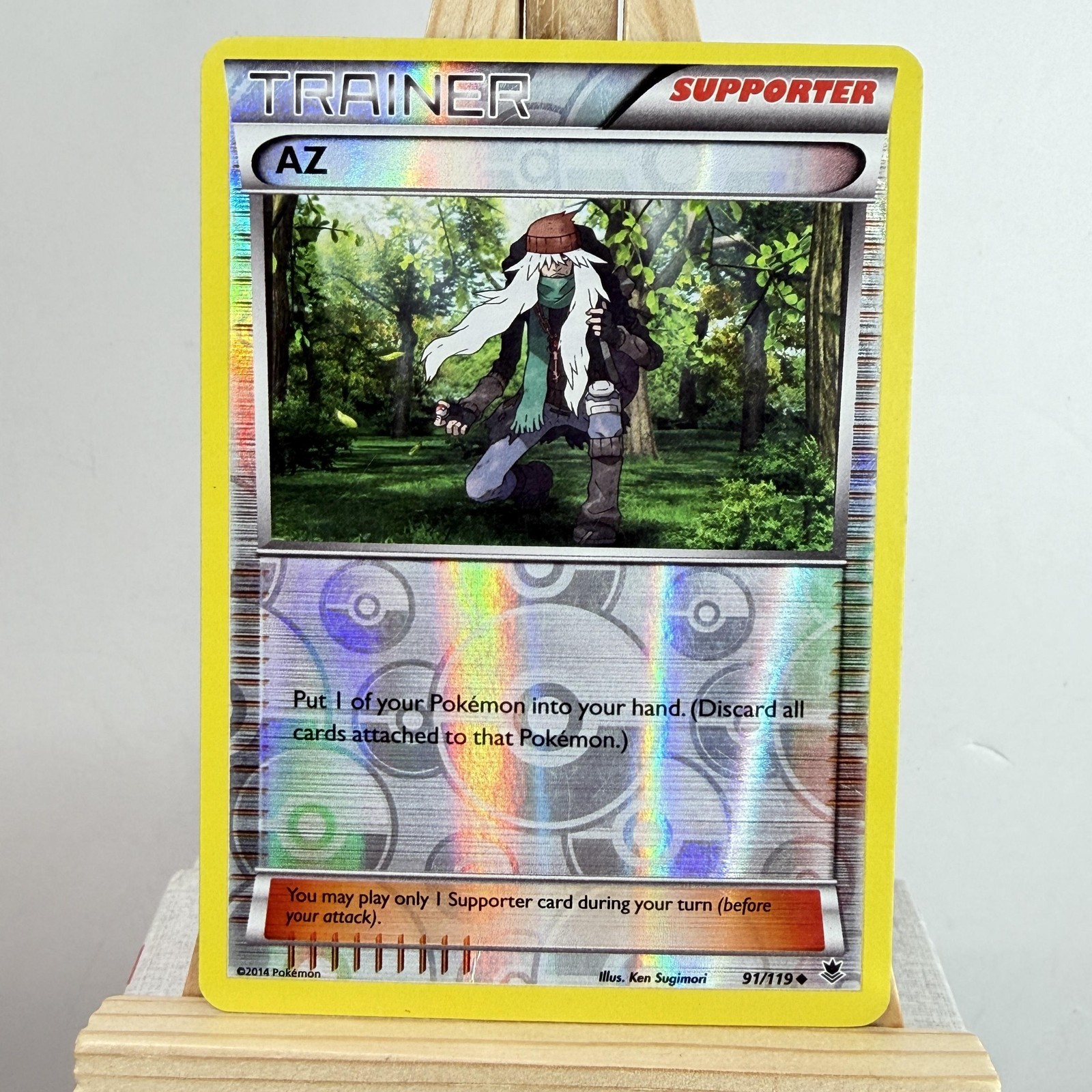 Pokemon TCG AZ 91/119 XY Phantom Forces EN Reverse Holo Supporter Trainer Card