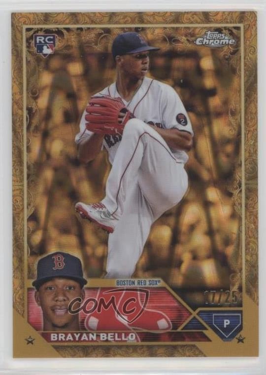 2023 Topps Gilded Collection Gold RayWave Etch 17/25 Brayan Bello Rookie RC 9v7