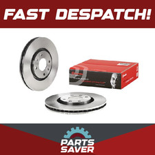 2x Coppia Dischi Freno Ventilati Adatti Citroen C3 Anteriori 2002 su 283mm Set Brembo Nuovi