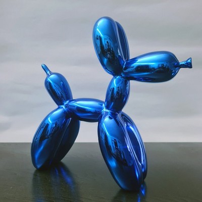 JEFF KOONS Balloon Dog Editions Studio Art Resin Blue Blue COA