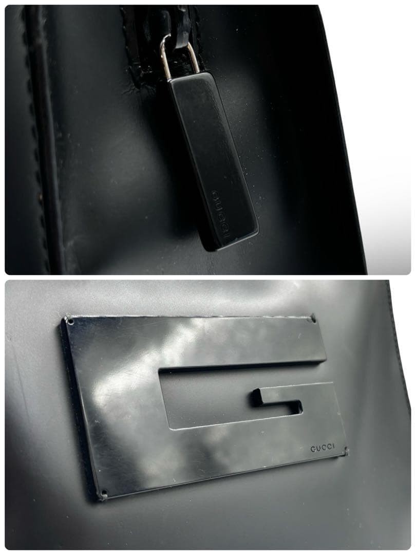 Minimal Shoulder Bag Tote Large G Logo All Leather Black - GUCCI thumbnail 23