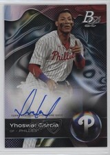 2023 Bowman Platinum Top Prospects Auto Yhoswar Garcia #TOP-71 Auto qc6