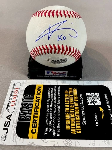 LOS ANGELES DODGERS- CHING-HSIEN KO AUTOGRAPH ROLB BASEBALL JSA CL61551