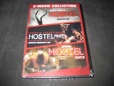 3-MOVIE COLLECTION HOSTEL / HOSTEL 2 / HOSTEL 3 (DVD 2022) BRAND NEW - NR - WS