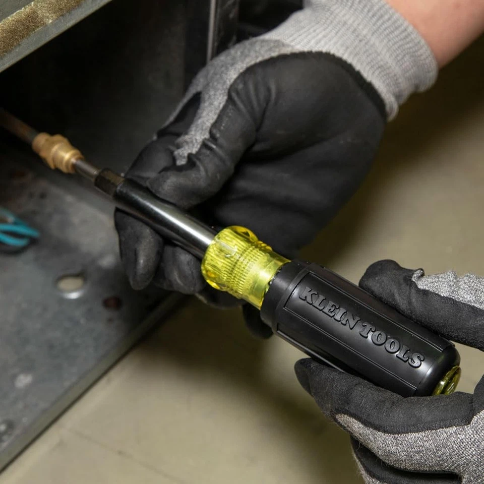 Klein Tools 11 In 1 Screwdriver Nut Driver Hvac Tool Kit Yellow Black - Image 4 of 4