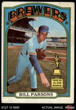 1972 Topps #281 Bill Parsons Brewers RC ASR 1 - POOR