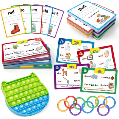 Sight Word Flash Cards Kindergarten, Sight Word Phonics Spelling Games, Presc...