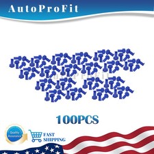 100x Blue Quick Splice Lock Wire Terminals Crimp Electrical Cable Connectors US