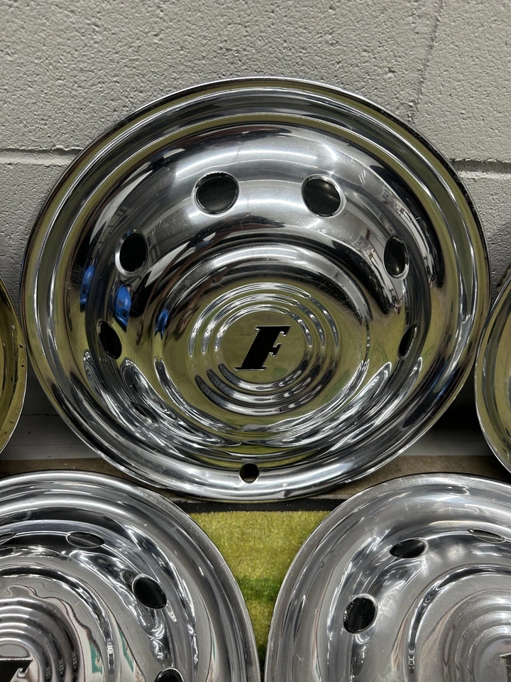 Juego de 5 tapacubos Ford Crestline 1951 raro restauración Ford 1951 Foto 3 de 4