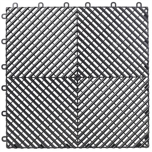 25pcs 15.6x15.6" Plastic Interlocking Modular Garage Flooring Tile Drainage Tile - Afbeelding 5 van 29