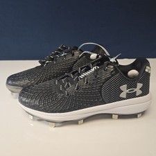 Under Armour UA Glyde 2 MT Metal Softball Cleats Black US Women's 8.5 NEW $95