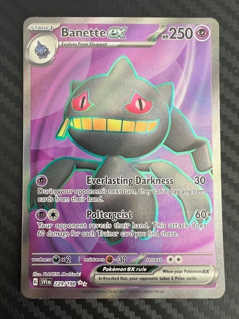 Pokémon TCG Banette EX Ultra Rare Holo Card 229/198 SV01 Scarlet & Violet NM