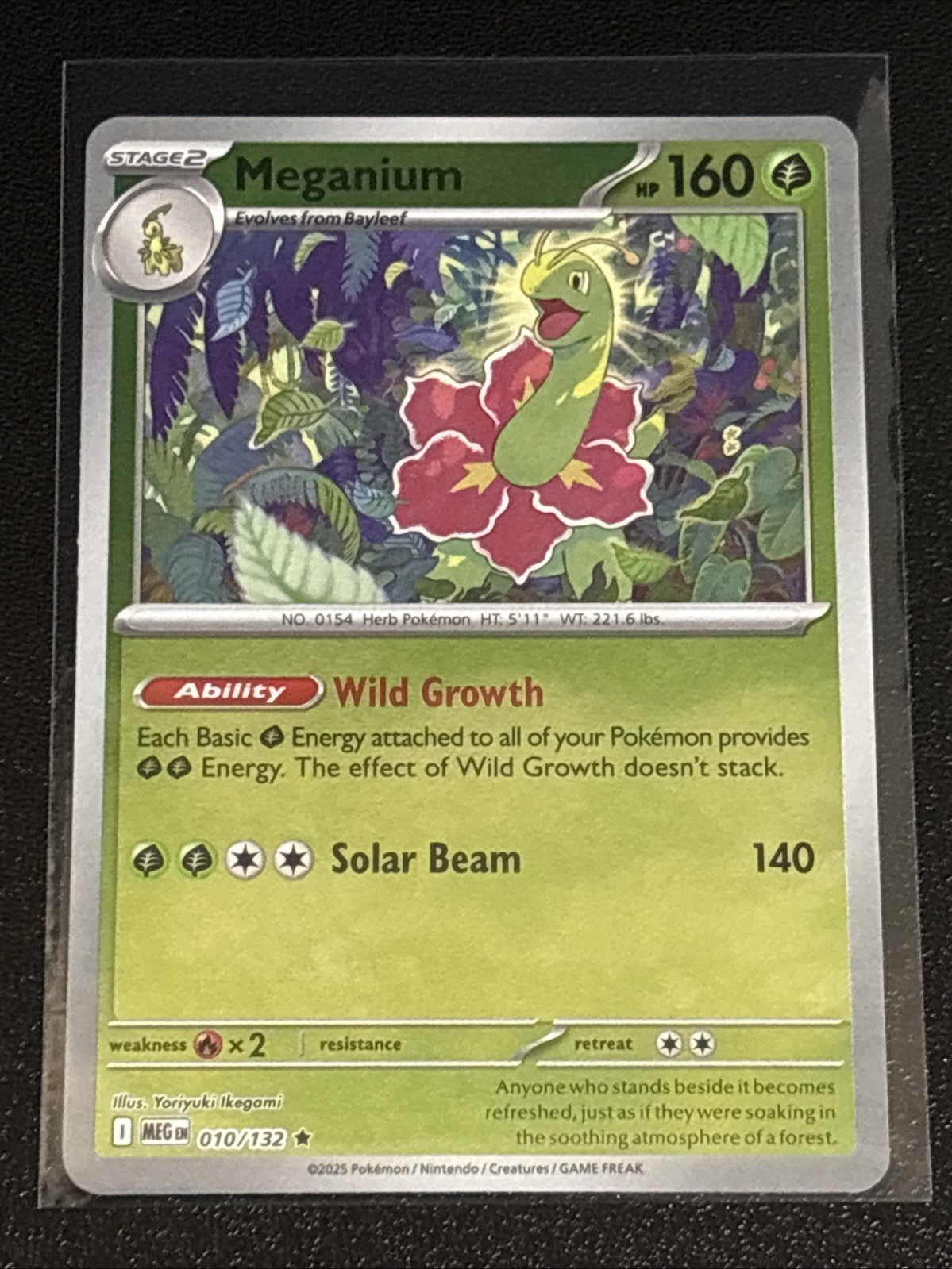 Pokémon TCG Mega Evolution Meganium Reverse Holofoil 010/132 NM Rare