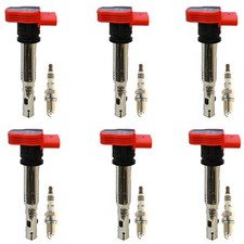 Denso 6 Ignition Coil 6 NGK Iridium Spark Plugs Kit For A5 Quattro A6 Q5 3.2 V6