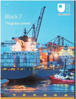 The Global Context: An introduction to business and management, Block 7 (The Ope
