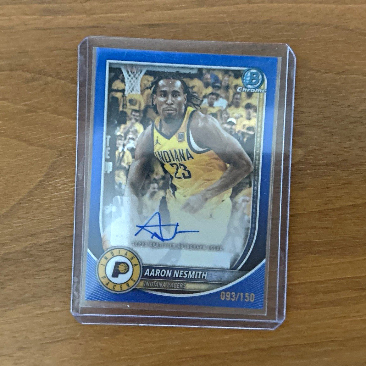 Topps 2025-26 Bowman Chrome Basketball Aaron Nesmith BCA-AA Auto /150 Pacers
