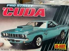 Johan s-1001 Plymouth Cuda Pro Street Vintage Drag Car Model 1/25 McM