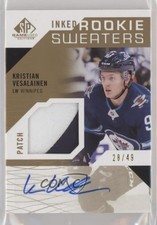 2018 SP Game Used Inked Rookie Sweaters 28/49 Kristian Vesalainen Patch Auto ez4