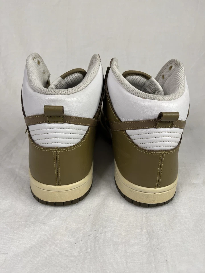 Nike Dunk High Ostrich Swoosh Pack Brown Kelp 2011 Size 8.5 Used 317982-108 - Image 3 of 4