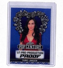 2025 Leaf Pop Century Famke Janssen 1/1 Blue Pre Production Proof Card