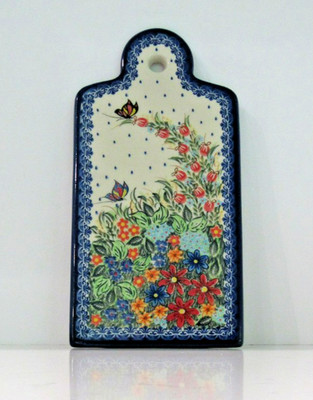 NEW Boleslawiec POLISH POTTERY CUTTING BOARD Ceramika Kalich in Unikat Pattern