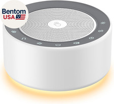 White Noise Sound Machine with Nursery Lamp, Mood Lighting, 7 Colour Night Light