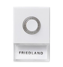 Kabelgebundener Türklingeltaster mit Namensraum - weiß - beleuchtet - Honeywell D723W