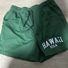 Green Hawaii Shorts Size Medium