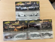 Hot Wheels Car Culture 2-packs Mclarenblack Holecyberpunk Porschequadro 
